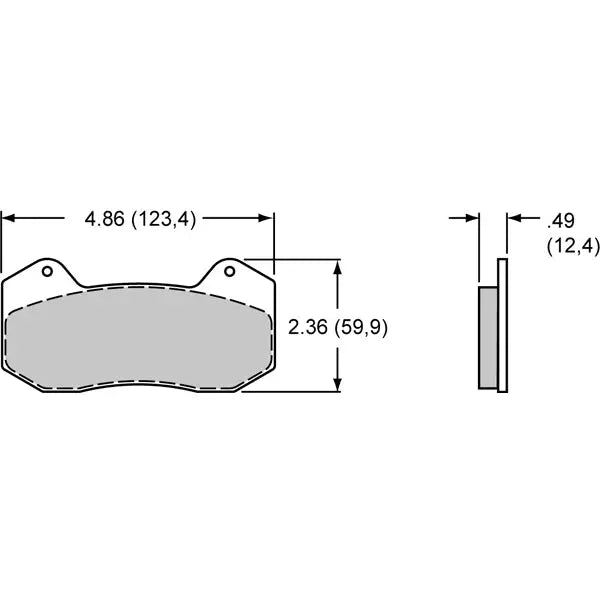 Wilwood No Supplier Warranty Brake Caliper 120-13429 - DP6 1.62 1.38 1.38 .810 Rot