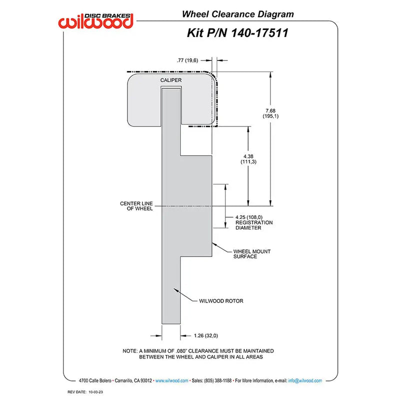 Wilwood No Supplier Warranty Brake Kit 140-17511-DR - Front Aero6-DM Toyota
