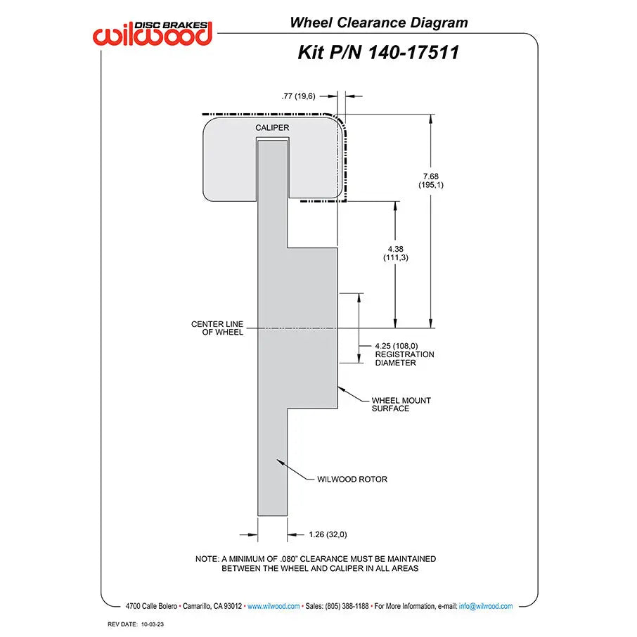 Wilwood No Supplier Warranty Brake Kit 140-17511-DR - Front Aero6-DM Toyota