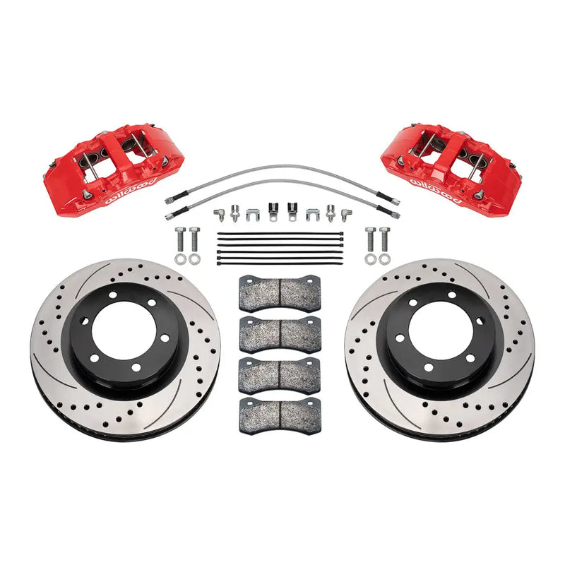 Wilwood No Supplier Warranty Brake Kit 140-17512-DR - Front Aero6-DM Ford