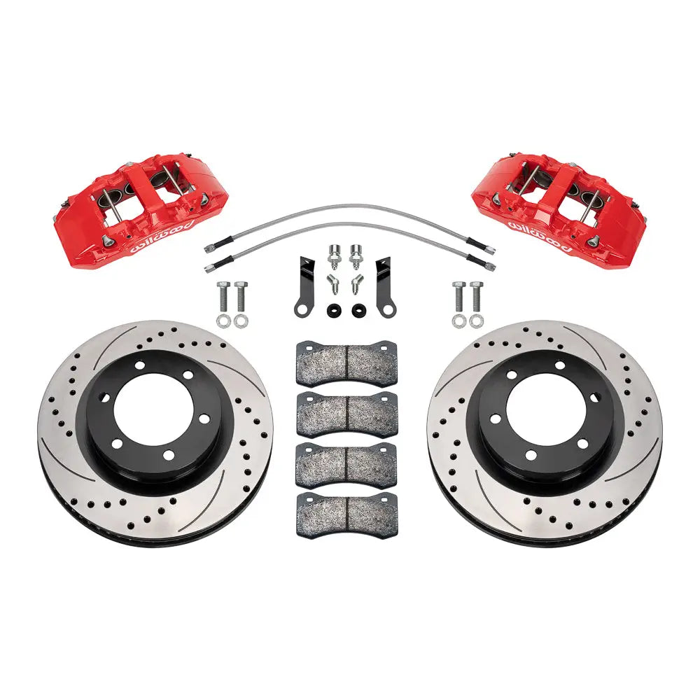 Wilwood No Supplier Warranty Brake Kit 140-17557-DR - Front Aero6-DM Ford
