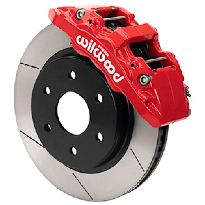Wilwood 140-16808-R Wilwood 17-20 Ford F-150 Raptor Aero6-DM Front Brake Kit - Slotted - Red