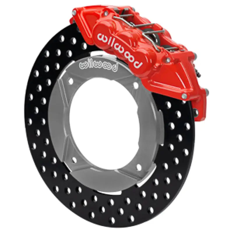 Wilwood 140-16632-DR Wilwood 2014+ Polaris RZR XP 1000 Front Kit 11.25in Drilled - Red