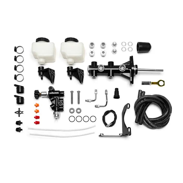 Wilwood Rust-Free Performance Brake Master Cylinder 261-15493-BK - Kit Remote Tandem 15 16 Mustang