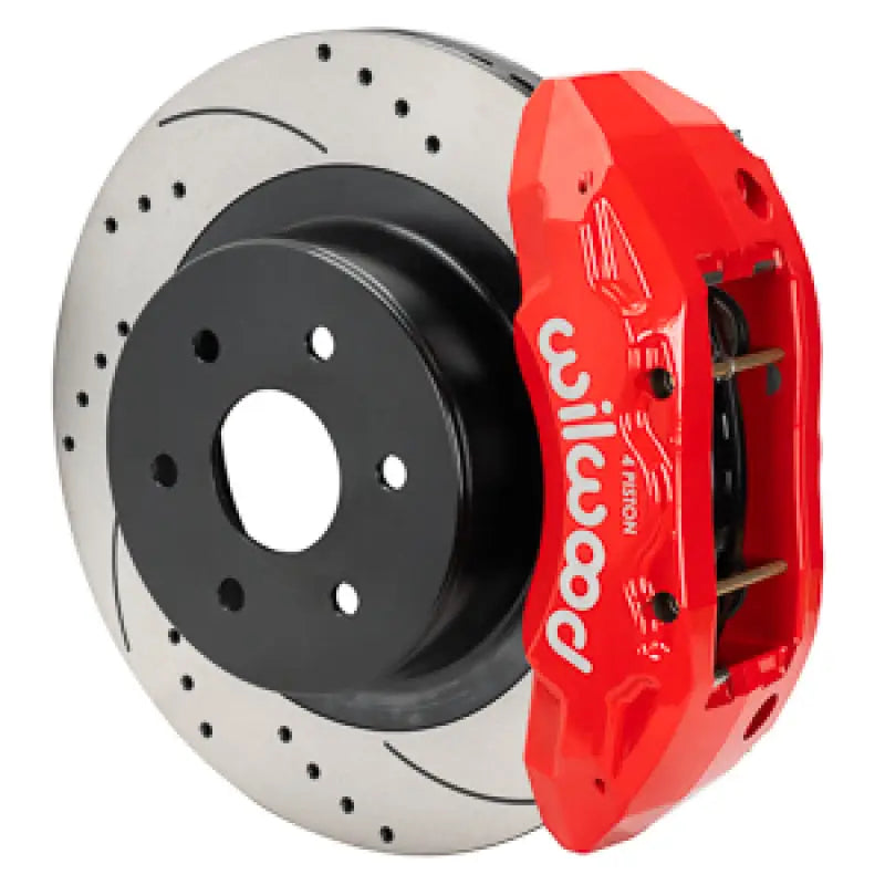 Wilwood 140-16861-DR Wilwood 99-18 Chevy Silverado/GMC Sierra 16x1.25 D&S Rotor TX4R 4 Piston Rear Brake Kit - Red