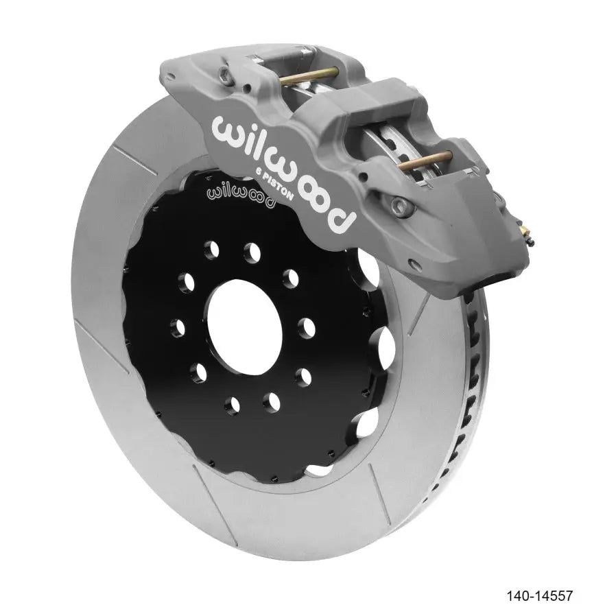 Wilwood 140-14557 Wilwood AERO6 Front Big Brake Race Kit 14.00 Black 96-13 Chevrolet Corvette Z06 (C5/C6) w/o Lines