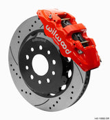 Wilwood AERO6 Front Hat Kit 14.00 Red 2018-Up Jeep JL SRP w/Lines - Truck & Automotive