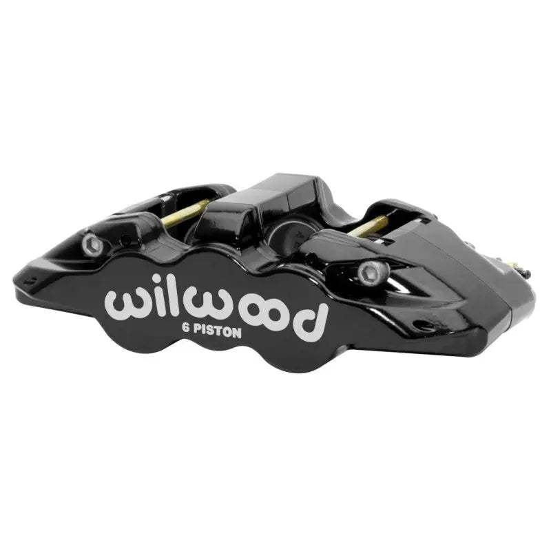 Wilwood 120-15527-BK Wilwood Caliper - Aero-DS Forged Six-Piston Caliper Black 6.52in Piston 1.25in Rotor - Black