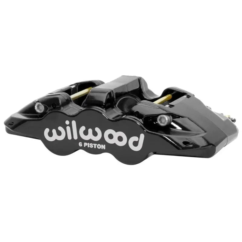 Wilwood 120-15526-BK Wilwood Caliper - Aero6-DS Forged Six-Piston Caliper - 6.52in Piston 1.25in Rotor - Black