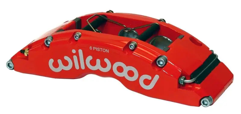 Wilwood Caliper-TC6R-Red 1.75/1.38/1.38in Pistons 1.38in Disc - Truck & Automotive