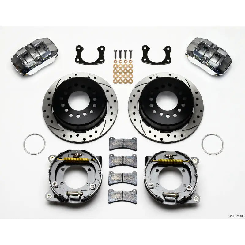 Wilwood Dynapro Low-Profile 11.00in P-Brake Kit Drill-Pol New Big Ford 2.36in Offset - Truck & Automotive