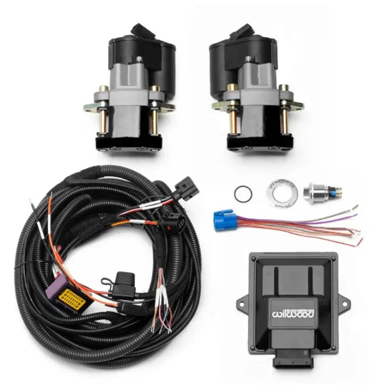 Wilwood 140-15979-BK Wilwood Electronic Parking Brake Rear Retrofit Brake Kit - Black Powder Coat Caliper