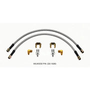 Wilwood 220-15263 Wilwood Flexline Kit 18inch M10x1.50 IF 1/8-27 NPT 90 Degree