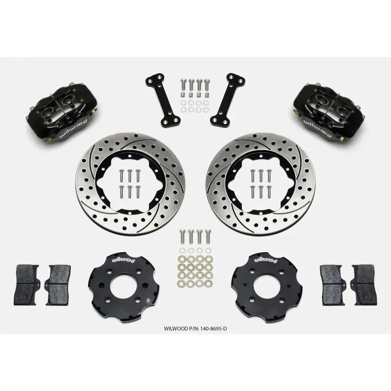 Wilwood 140-8695-D Wilwood Forged Dynalite Front Hat Kit 11.00in Drilled Integra/Civic w/Fac.240mm Rtr
