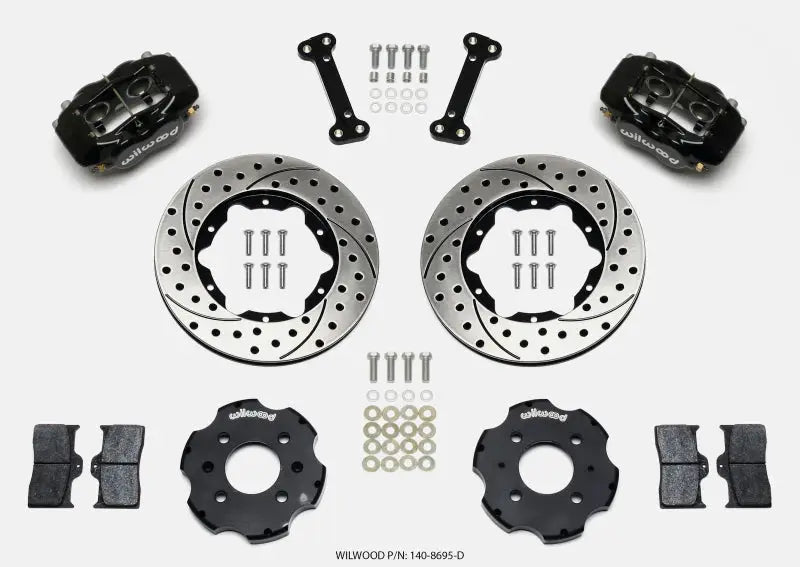Wilwood Forged Dynalite Front Hat Kit 11.00in Drilled Integra/Civic w/Fac.240mm Rtr - Truck & Automotive