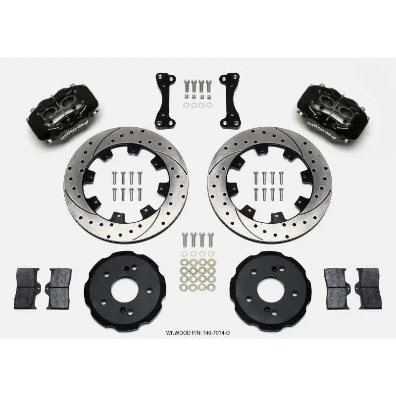 Wilwood Forged Dynalite Front Hat Kit 12.19in Drilled 02-06 Acura RSX-5 Lug