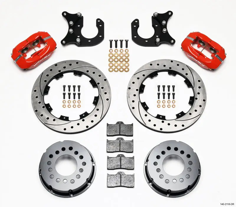 Performance brake kit featuring Wilwood Forged Dynalite style for Ford’s rear setup