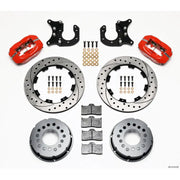 Wilwood 140-2118-DR Wilwood Forged Dynalite P/S Rear Kit Drilled Red New Big Ford 2.50in Offset