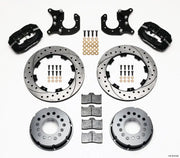 Wilwood Wilwood Forged Dynalite P/S Rear Kit Drilled Rotor Ford 8.8 w/2.5in Offset-5 Lug