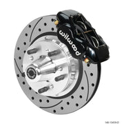 Wilwood 140-15459-D Wilwood Forged Dynalite Pro Front Kit 11.00in Rotor 5x4.00in BC 65-72 SRP Drilled & Slotted - Black