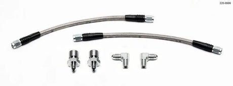 Wilwood GM 1500/2500 Rear (w/13in Rotor) 10in OAL Flexline Brake Hose w/Fittings - Truck & Automotive