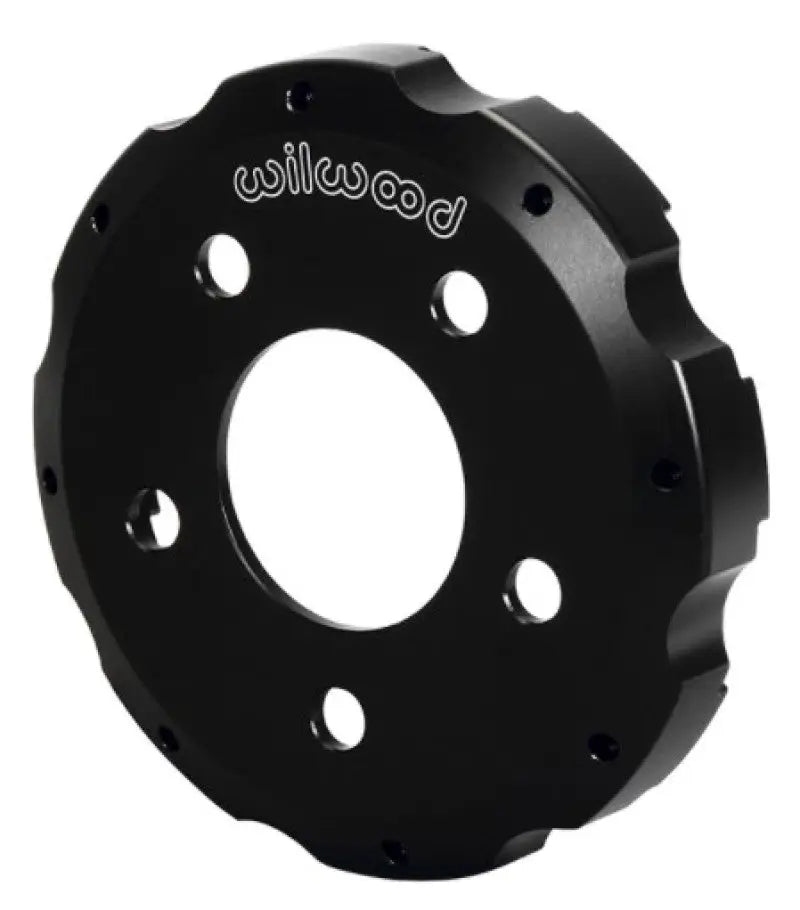 Wilwood Hat-BB Rear .875in offset black brake rotor with gear edge
