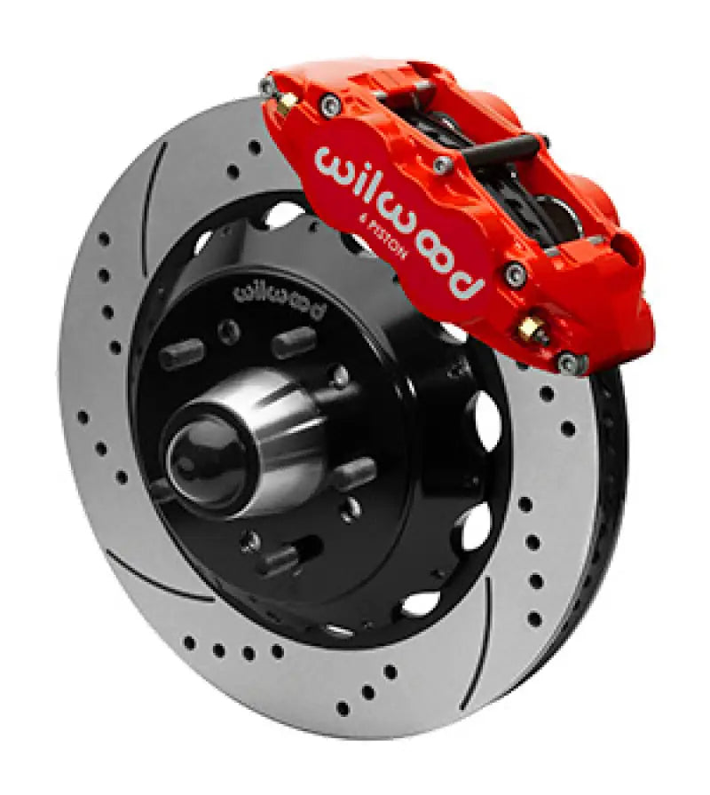 Wilwood Narrow Superlight 6R Front Truck Kit 14.00in Red 88-98 GMC C1500/C2500 - & Automotive