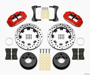 Wilwood Narrow Superlite 4R Front Kit 12.19in Drilled Red 87-89 Jeep YJ - Truck & Automotive