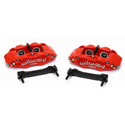 Wilwood 140-14026-R Wilwood Narrow Superlite 4R Rear Caliper & Bracket Kit - Red 97-13 C5/C6 Corvette w/ OEM Rotors