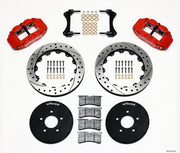 Wilwood Narrow Superlite 6R Front Hat Kit 12.88in Drill Red 1994-2004 Mustang - Truck & Automotive