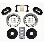 Wilwood 140-9107-D Wilwood Narrow Superlite 6R Front Hat Kit 12.88in Drilled 1994-2004 Mustang