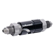 Black and silver Wilwood proportioning valve for Wilwood Quick Disconnect Kit -3 AN