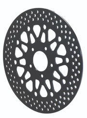 Dark gray wilwood rotor-rear-h-d motorcycle brake disc with black finish