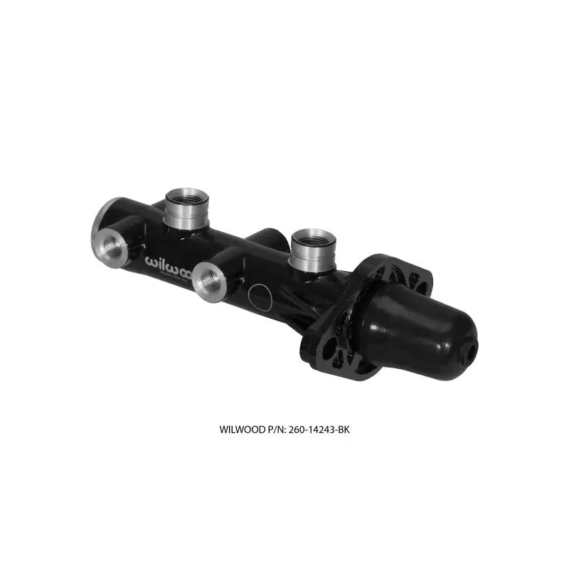 Wilwood 260-14243-BK Wilwood Tandem Remote Master Cylinder - 1in Bore Black