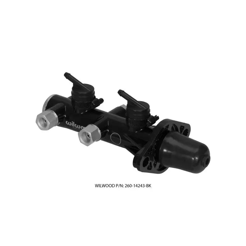 Wilwood 260-14243-BK Wilwood Tandem Remote Master Cylinder - 1in Bore Black