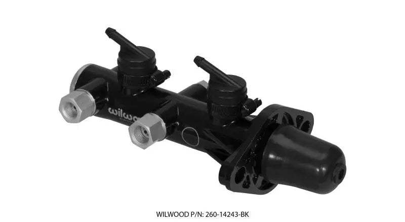 Wilwood Tandem Remote Master Cylinder - 1in Bore Black 