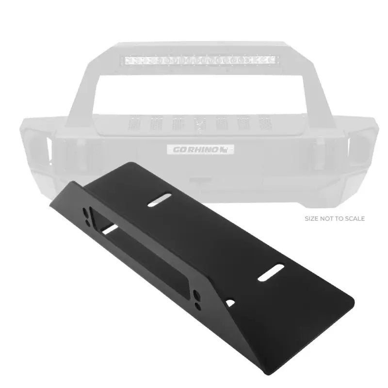 Winch Mount Fits 12,000 Pound Roller Or Hawse Fairlead Winch; To Go Rhino Rockline Bumpers; Textured Powder Coated;