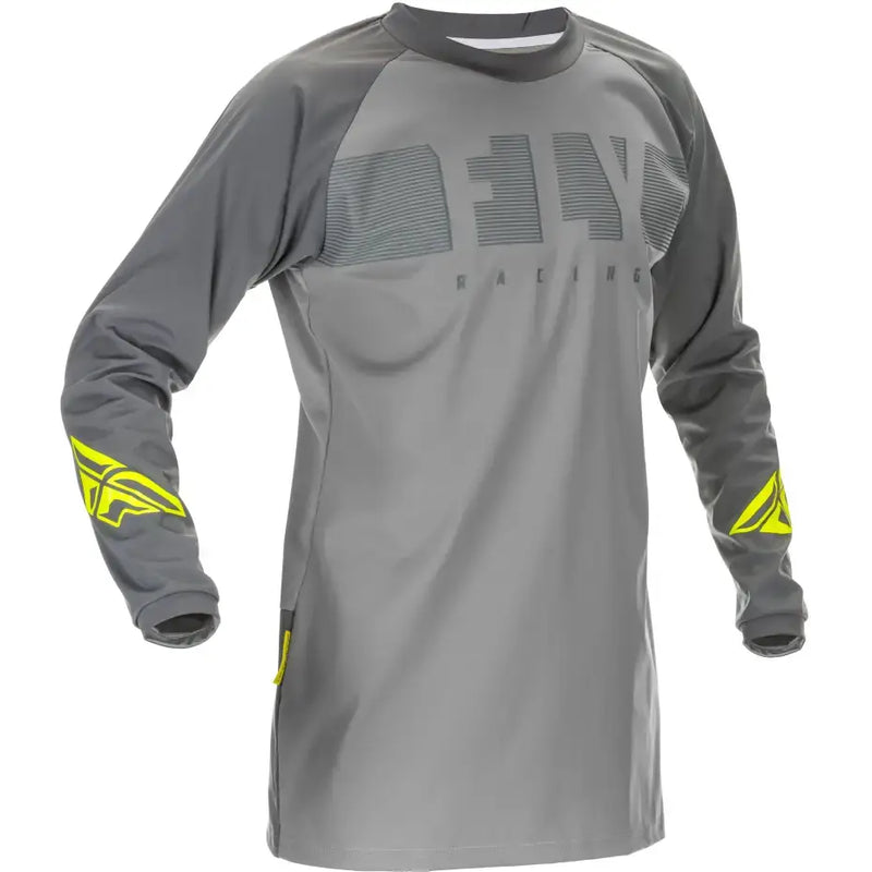 FLY RACING Windproof Jersey Grey/Hi Vis 2x for Powersports