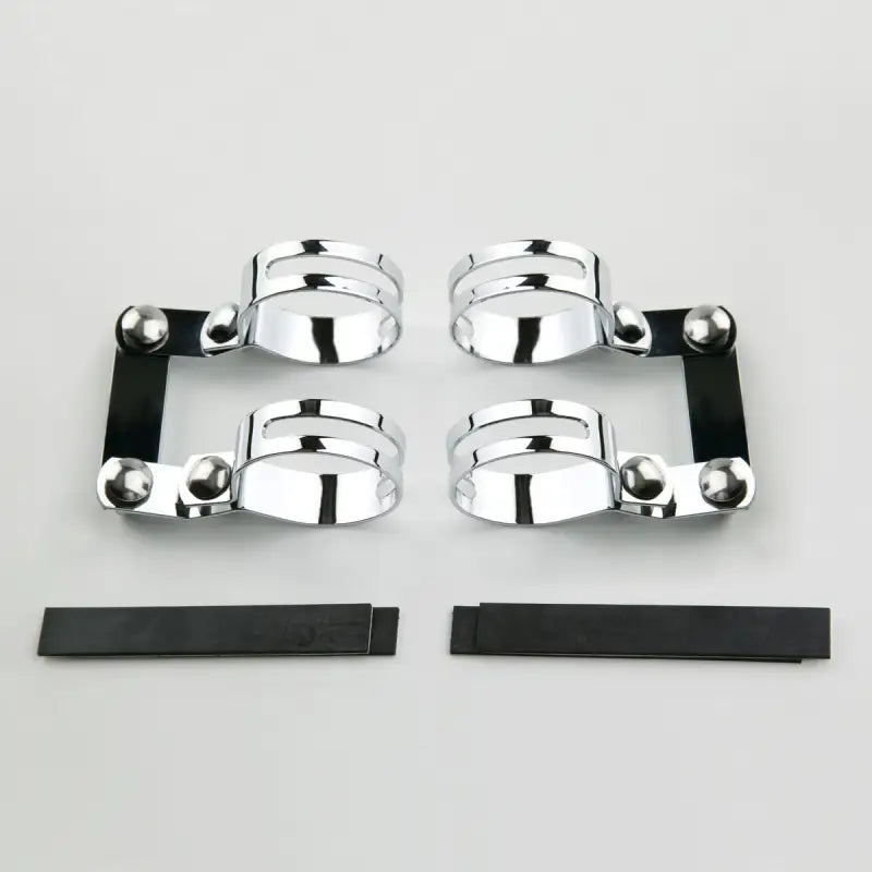 Chrome and black metal cup holders in Windscreen Mount Kit Chrome Hon for easy car setup
