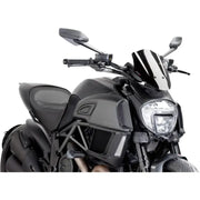PUIG Windscreen Naked New Gen Sport Black for Powersports