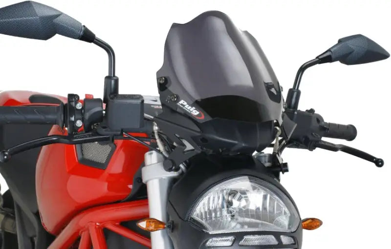PUIG Windscreen Naked New Gen Sport Dark Smoke for Powersports