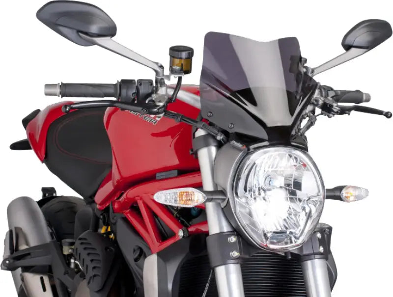 PUIG Windscreen Naked New Gen Sport Dark Smoke for Powersports