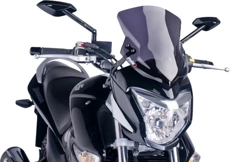 PUIG Windscreen Naked New Gen Sport Dark Smoke for Powersports
