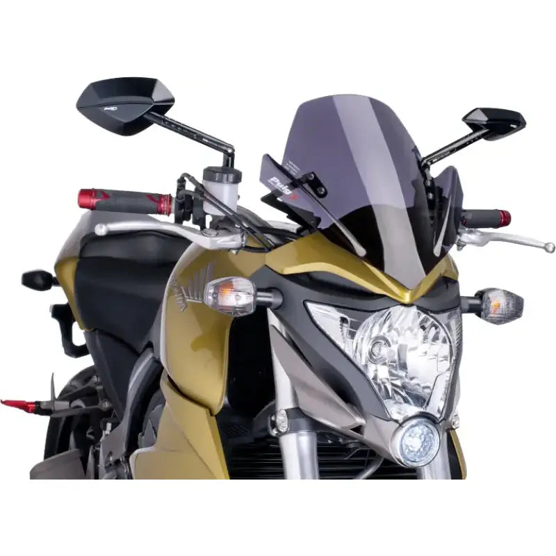 PUIG Windscreen Naked New Gen Sport Dark Smoke for Powersports