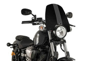 Black Yamaha motorcycle with Windscreen Naked New Gen Touring, designed for improved aerodynamics in powersports, RV, truck accessories, marine, and off-road use, AVADA - Best Sellers