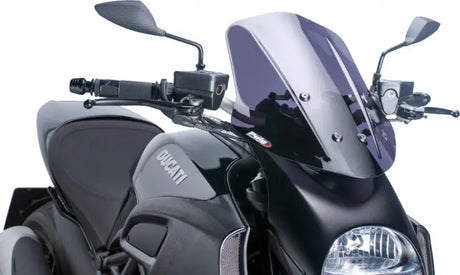 PUIG Windscreen Naked New Gen Touring Dark Smoke for Powersports