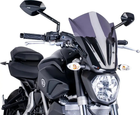 PUIG Windscreen Naked New Gen Touring Dark Smoke for Powersports