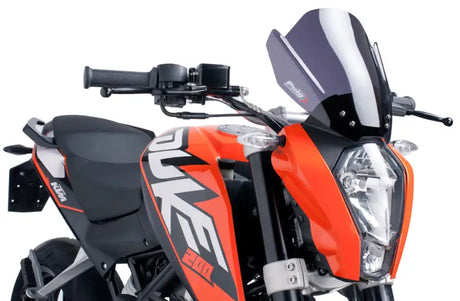 PUIG Windscreen Racing Dark Smoke for Powersports