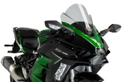 Green and black Kawasaki Ninja H2 SX motorcycle with OEM windscreen in RV parts & accessories