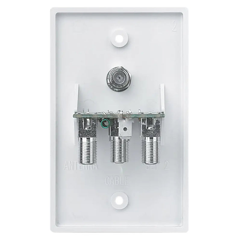 Winegard Easy To Install Wall Plate Power Supply RV-7542 - Pwrsup 75 OHM SET CBL